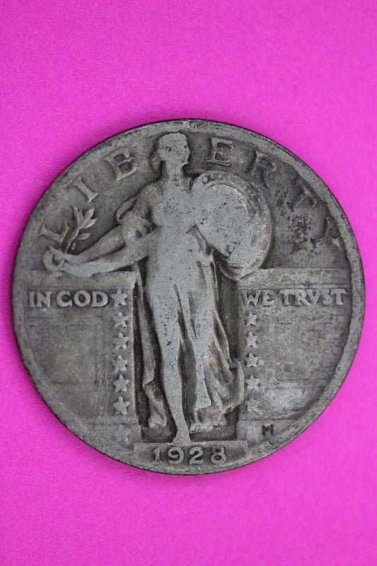 Full Date 1928 P Standing Liberty Silver Quarter You Get The Coin In Pics TOM 48