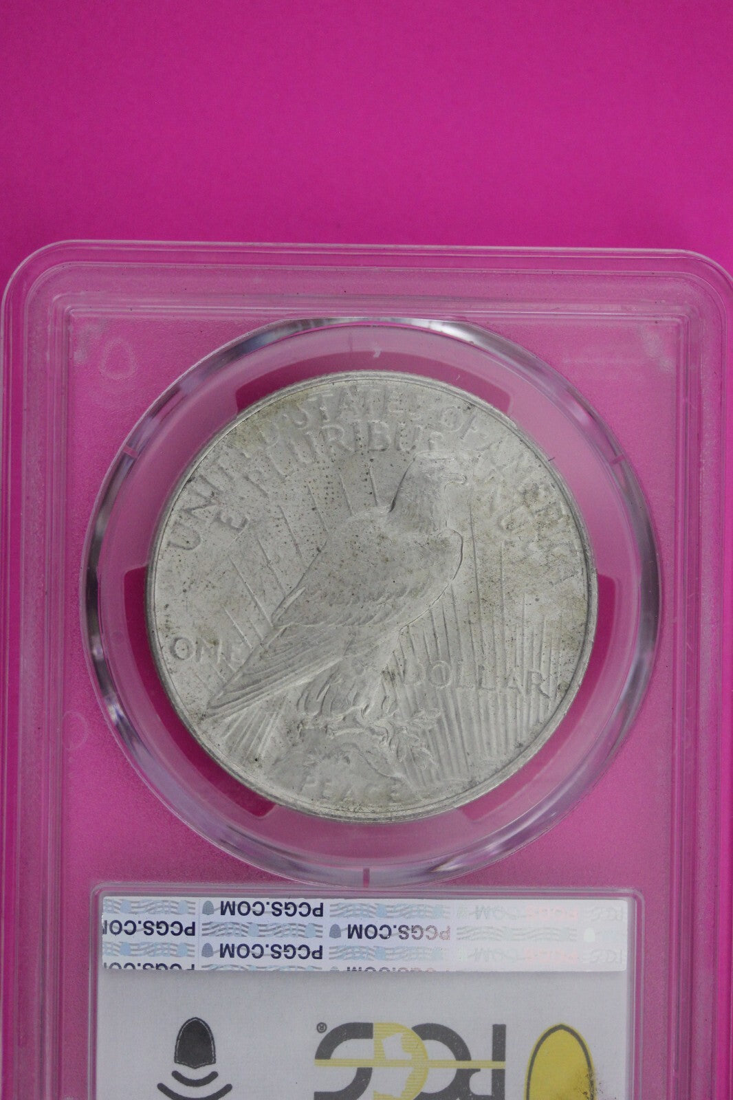 1922 P MS 62 Peace Silver Dollar PCGS Graded Certified Authentic Slab 500