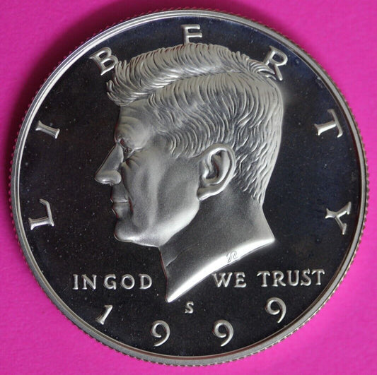 GEM Proof Silver 1999 S John F Kennedy Half Dollar Exact Coin Shown Tom 35