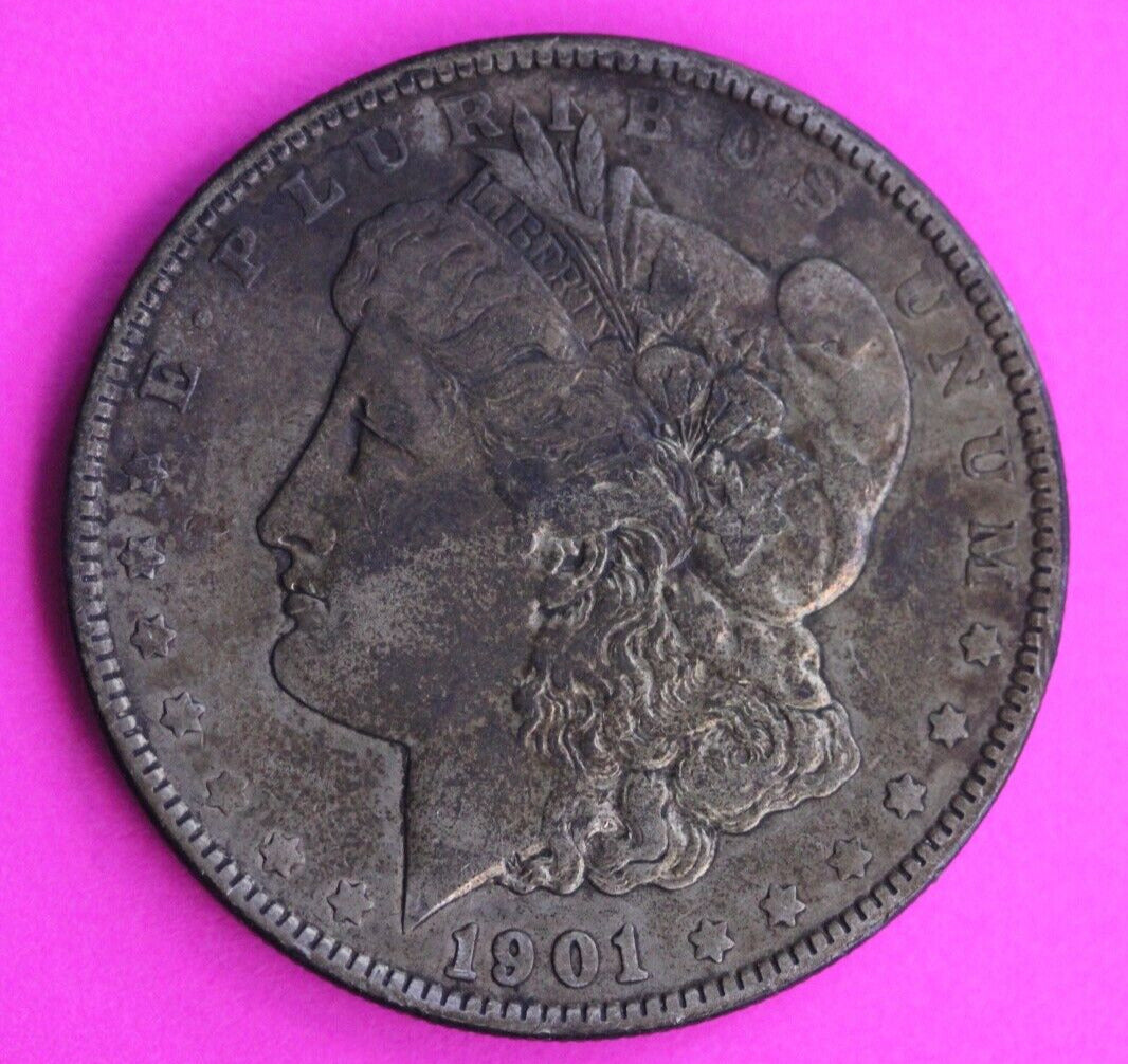 High Grade 1901 P Morgan Liberty Silver Dollar Scarce Philadelphia Mint Coin 284