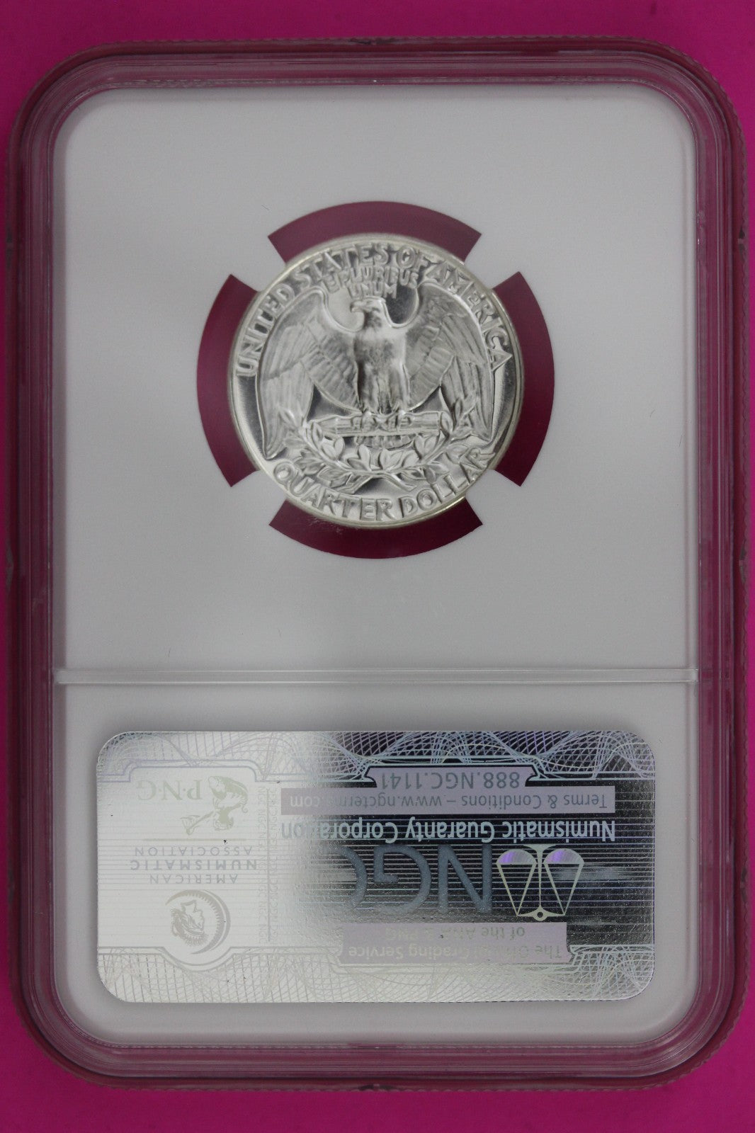 1955 PF 68 Proof Washington Silver Quarter NGC Certified Graded Authentic 1348