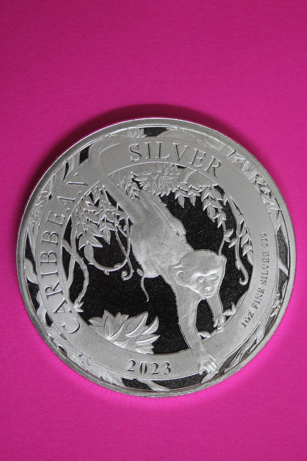 Gem BU 2023 Barbados Monkey 1 OZ Silver Coin .999 Fine $1.00 Same Coin In Pic 19