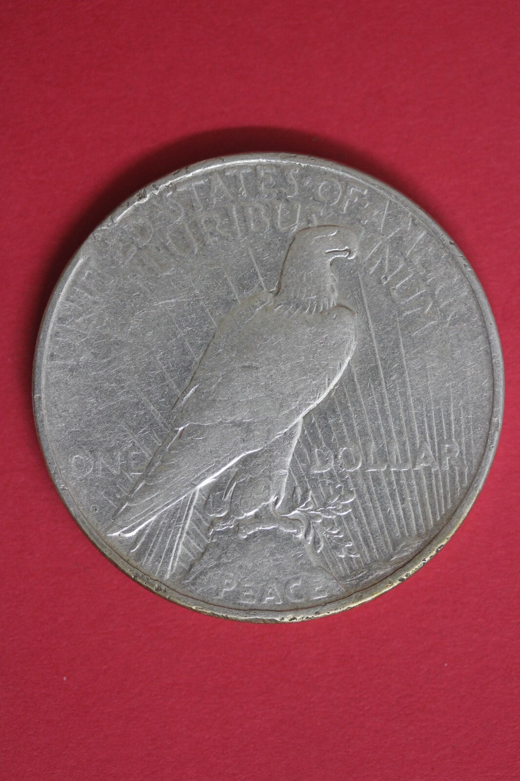 1923 D Curved Clip Liberty Peace Silver Dollar Exact Coin Shown OCE 5123