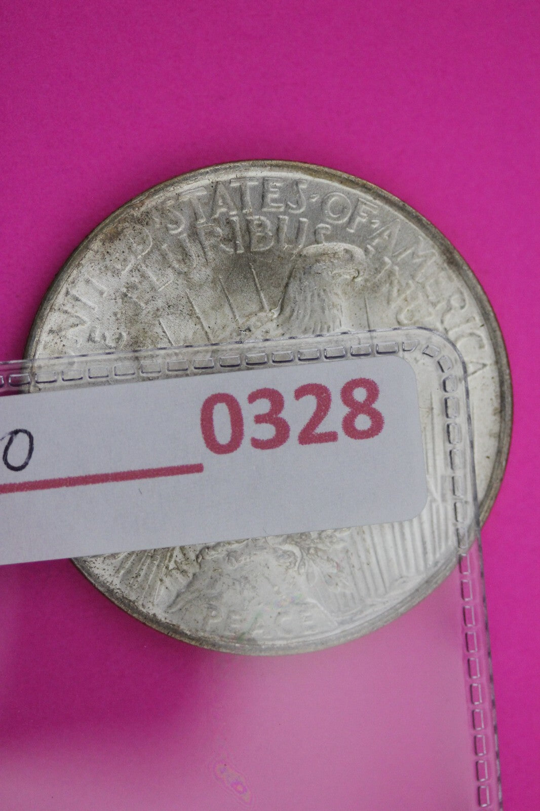 Toned 1923 P Peace Silver Dollar LIberty Coin Guaranteed Authentic 0328N