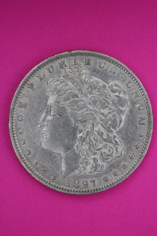 High Grade 1897 O Morgan Liberty Silver Dollar Scarce Key Date New Orleans 319