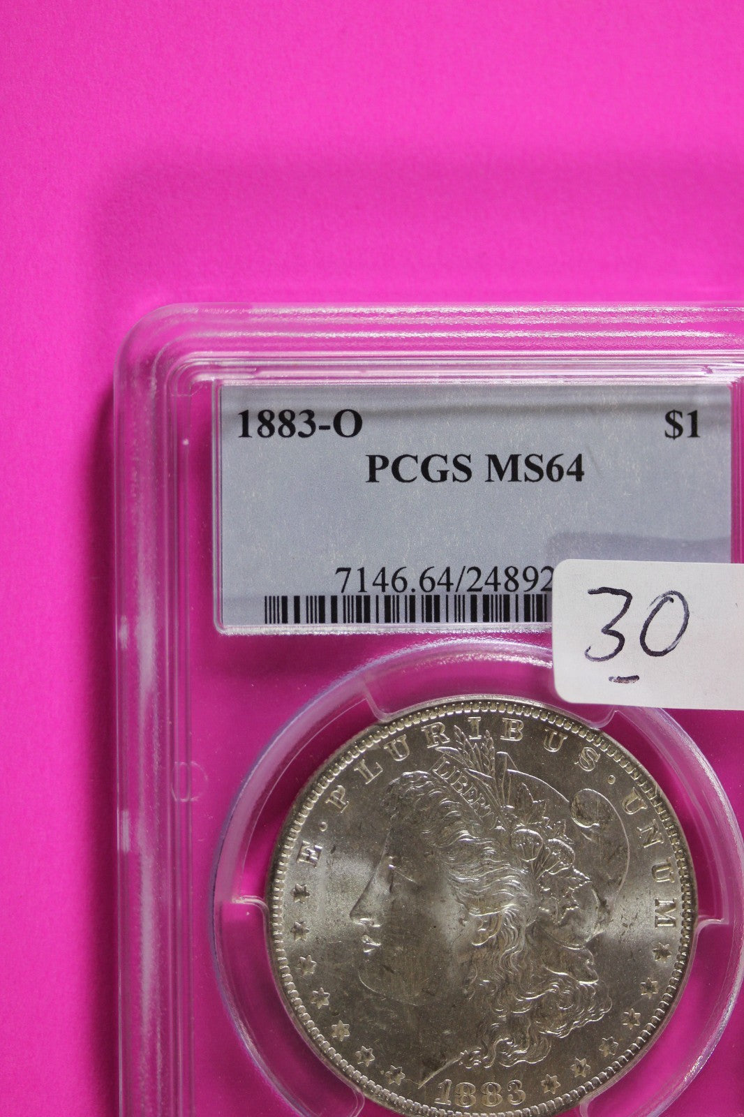 1883 O MS 64 Liberty Morgan Silver Dollar PCGS Graded Authentic Certified 30