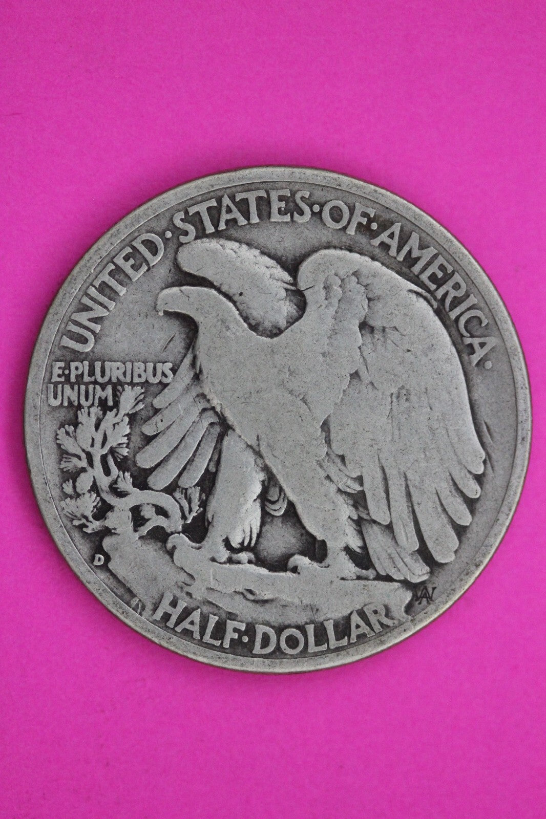 1938 D Walking Liberty Silver Half Dollar Guaranteed Authentic Genuine Coin 1167