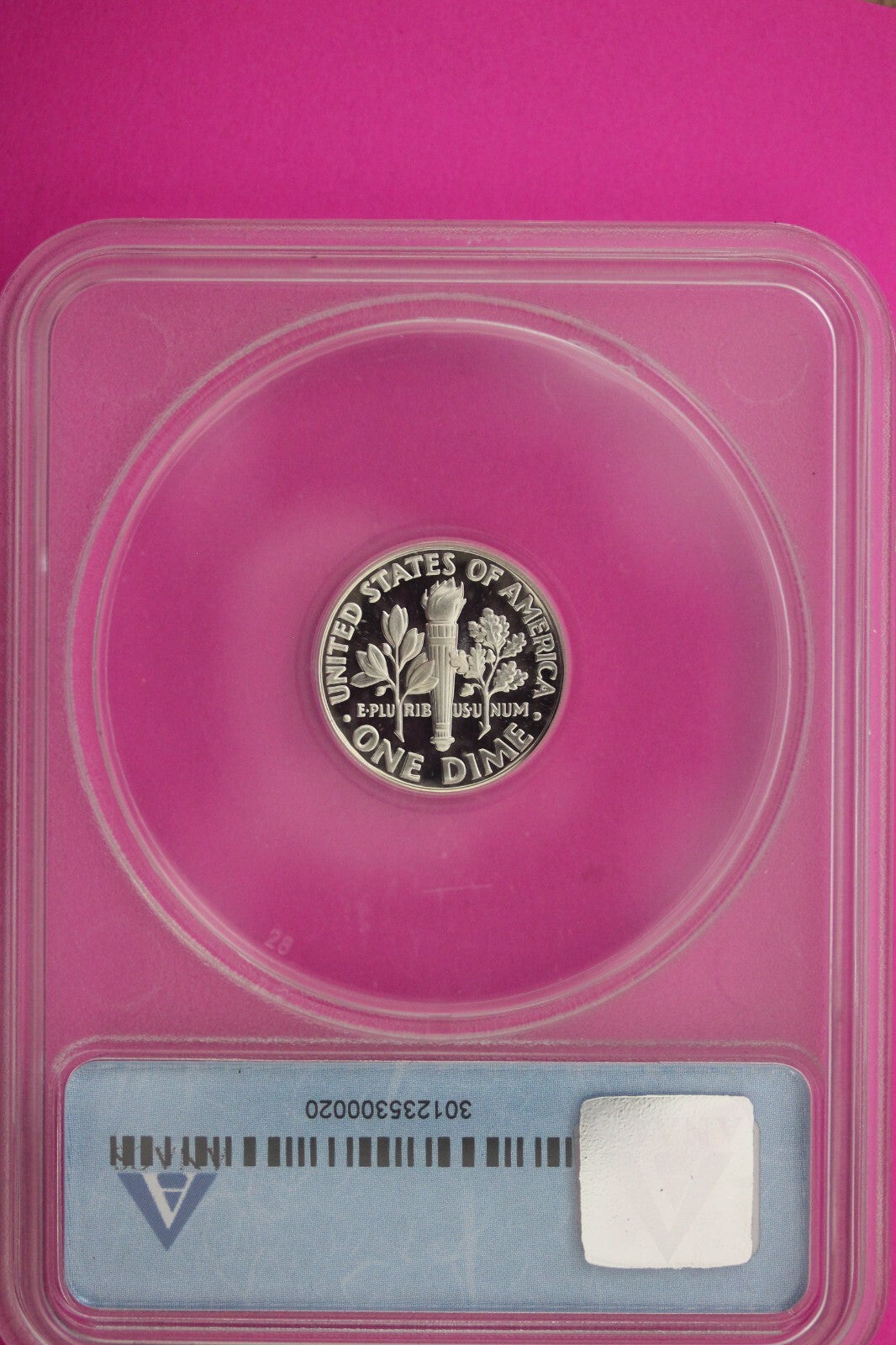 2001 S PR 70 Roosevelt Silver Dime Deep Cameo ANACS Certified Graded Slab 414