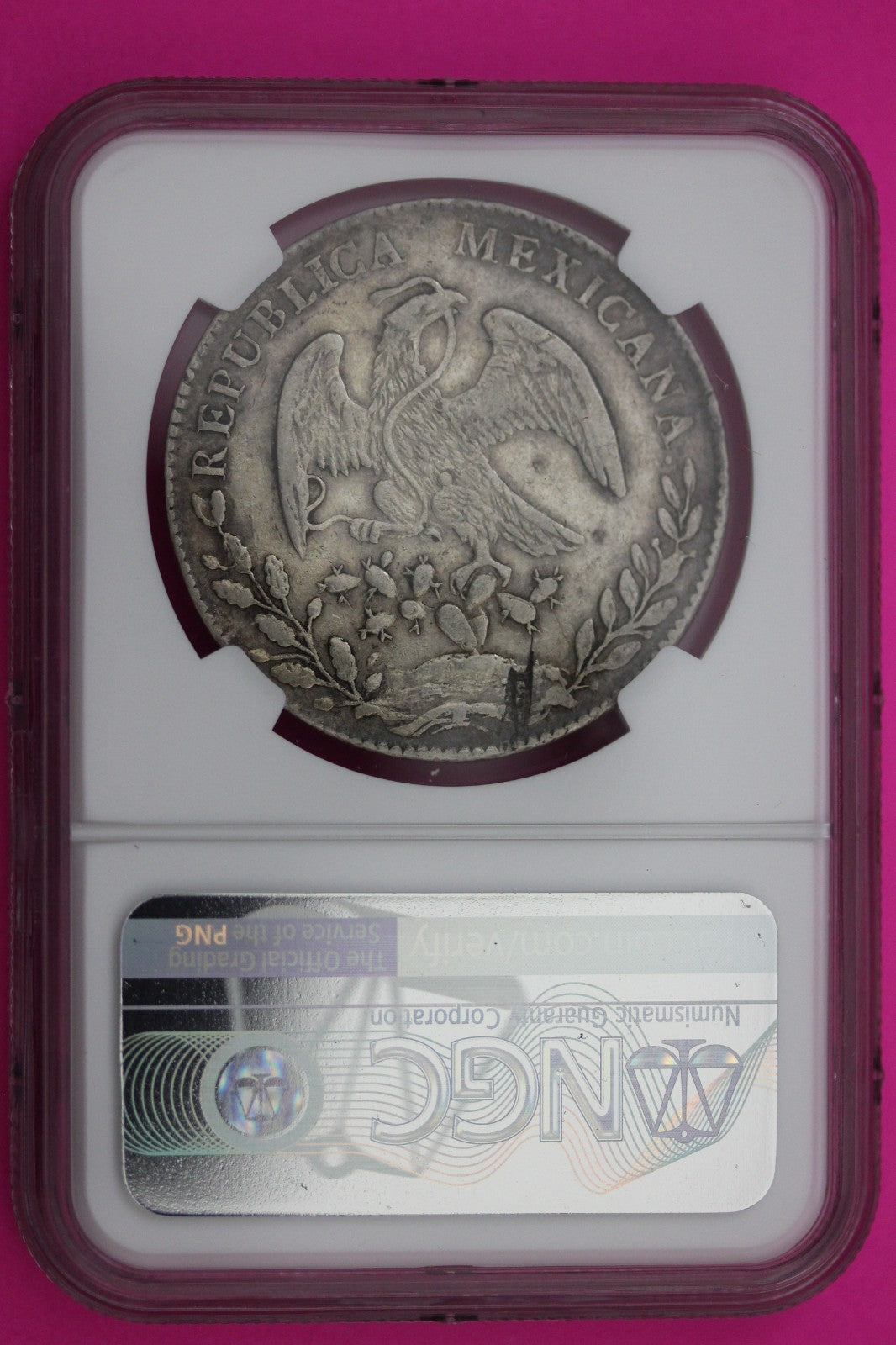 1875 CN MP Mexico 8 Reales XF Details Cleaned Silver Coin NGC Authentic 571