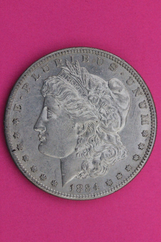 High Grade 1884 S Morgan Lady Liberty Rare Date Silver Dollar Authentic 0338N