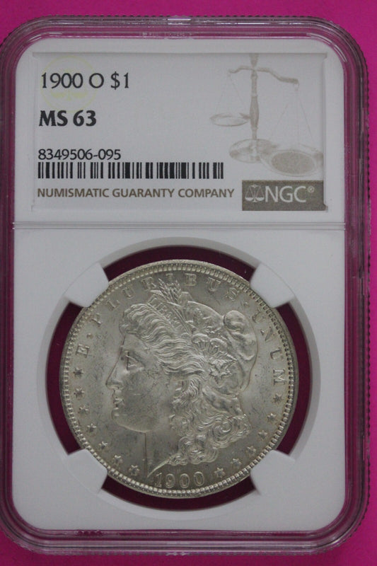 1900 O MS 63 Liberty Morgan Silver Dollar NGC Certified Graded Authentic 697