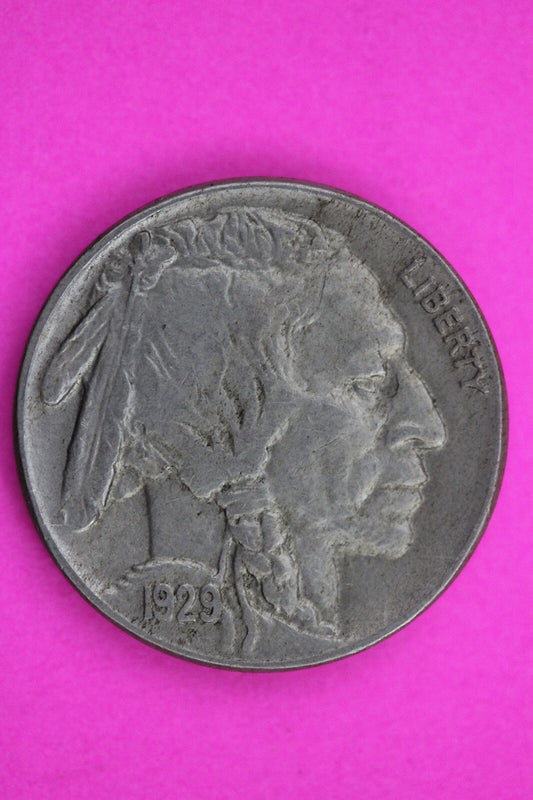 High Grade 1929 S Buffalo Indian Nickel Exact Coin Pictured Philadelphia Mint 01