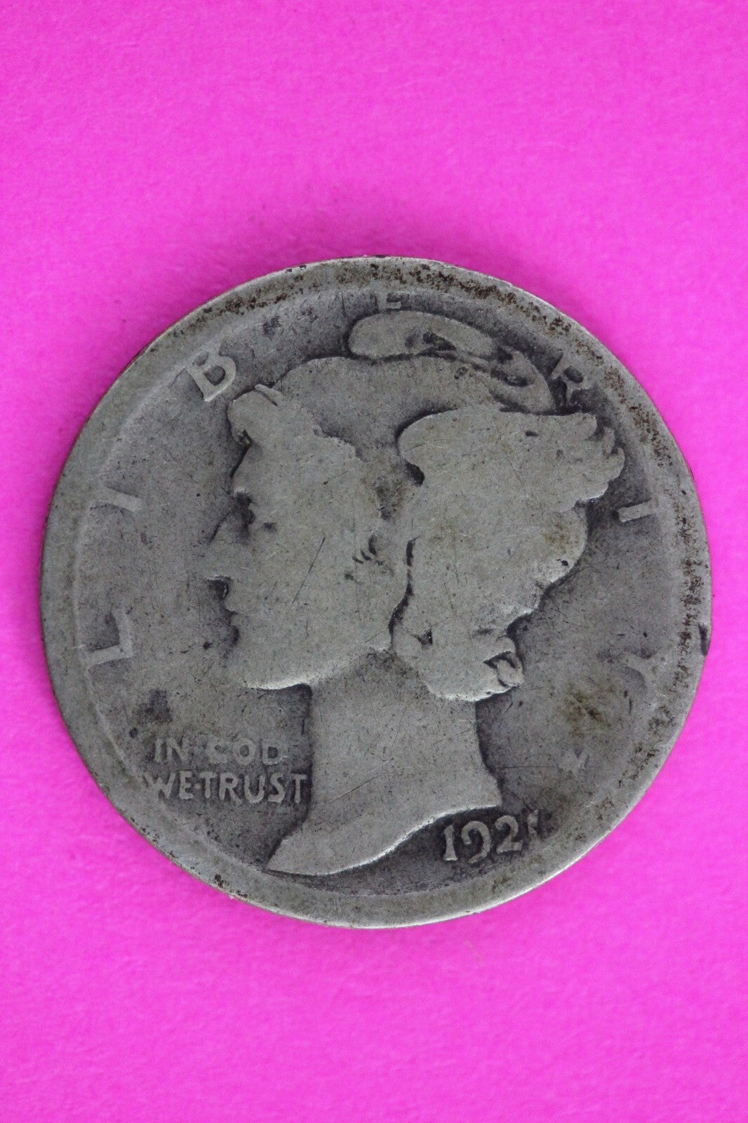 Key Date 1921 P Mercury Winged Liberty Dime Silver You Get Same Coin In Pics 21