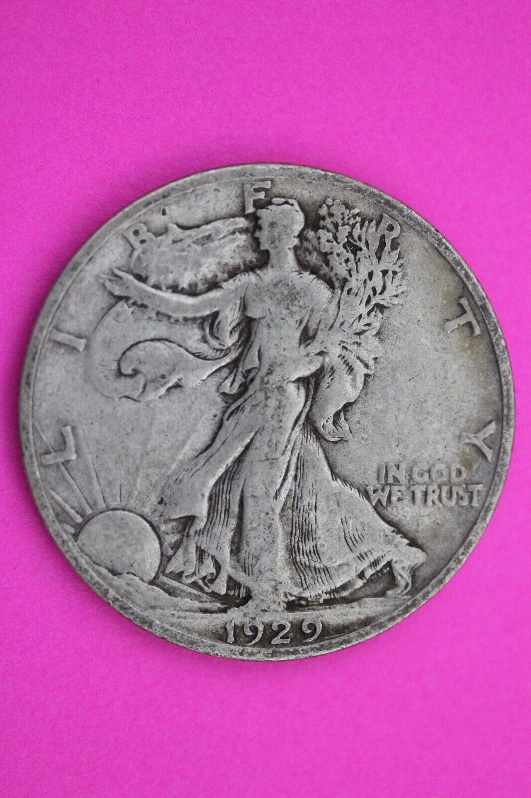 1929 S Walking Liberty Half Dollar Scarce Semi Key Date Silver Walker Coin 0001