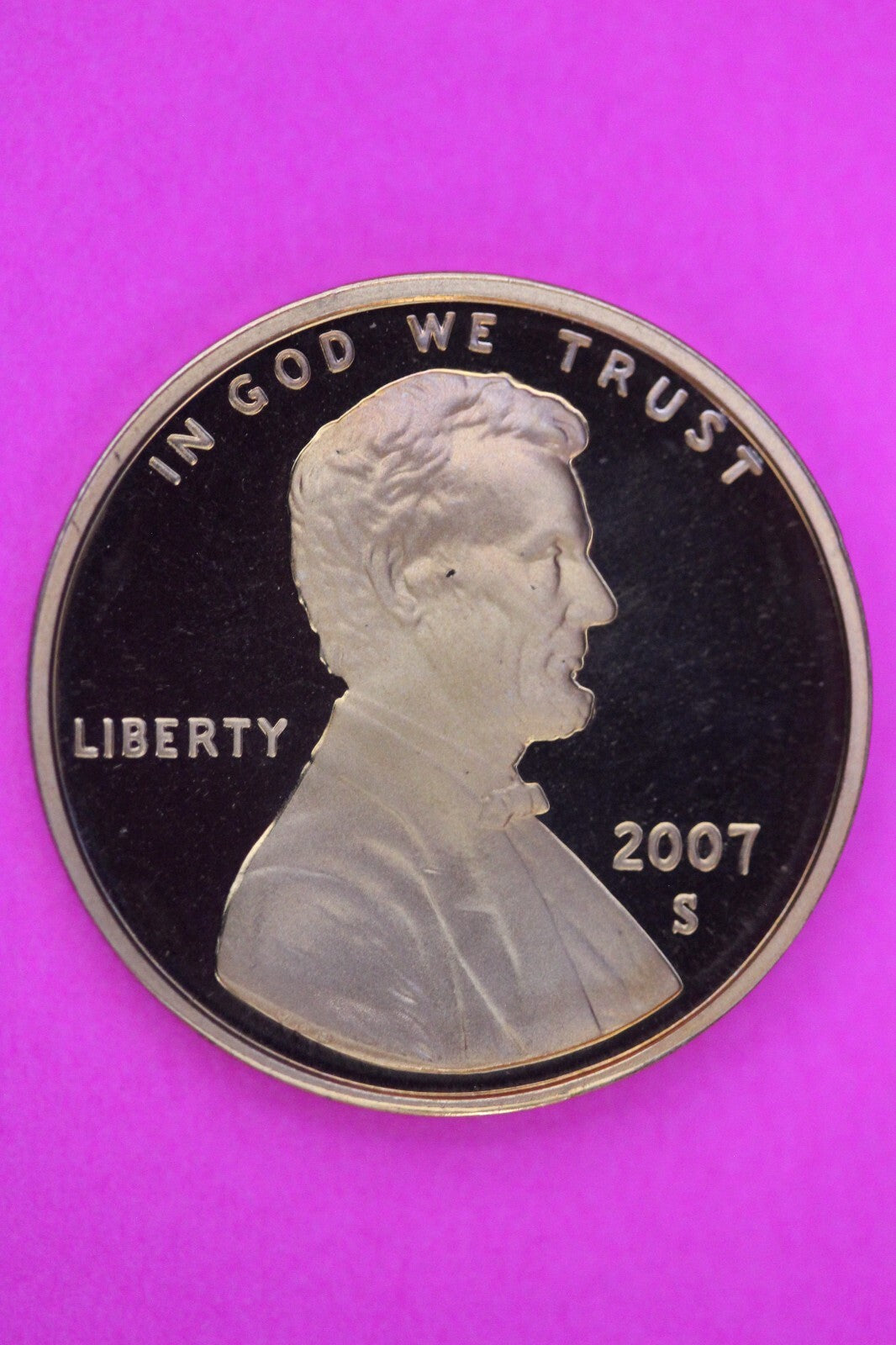 Gem Proof 2007 S Ultra Deep Cameo Lincoln Memorial Cent Same Coin In Pics TOM04
