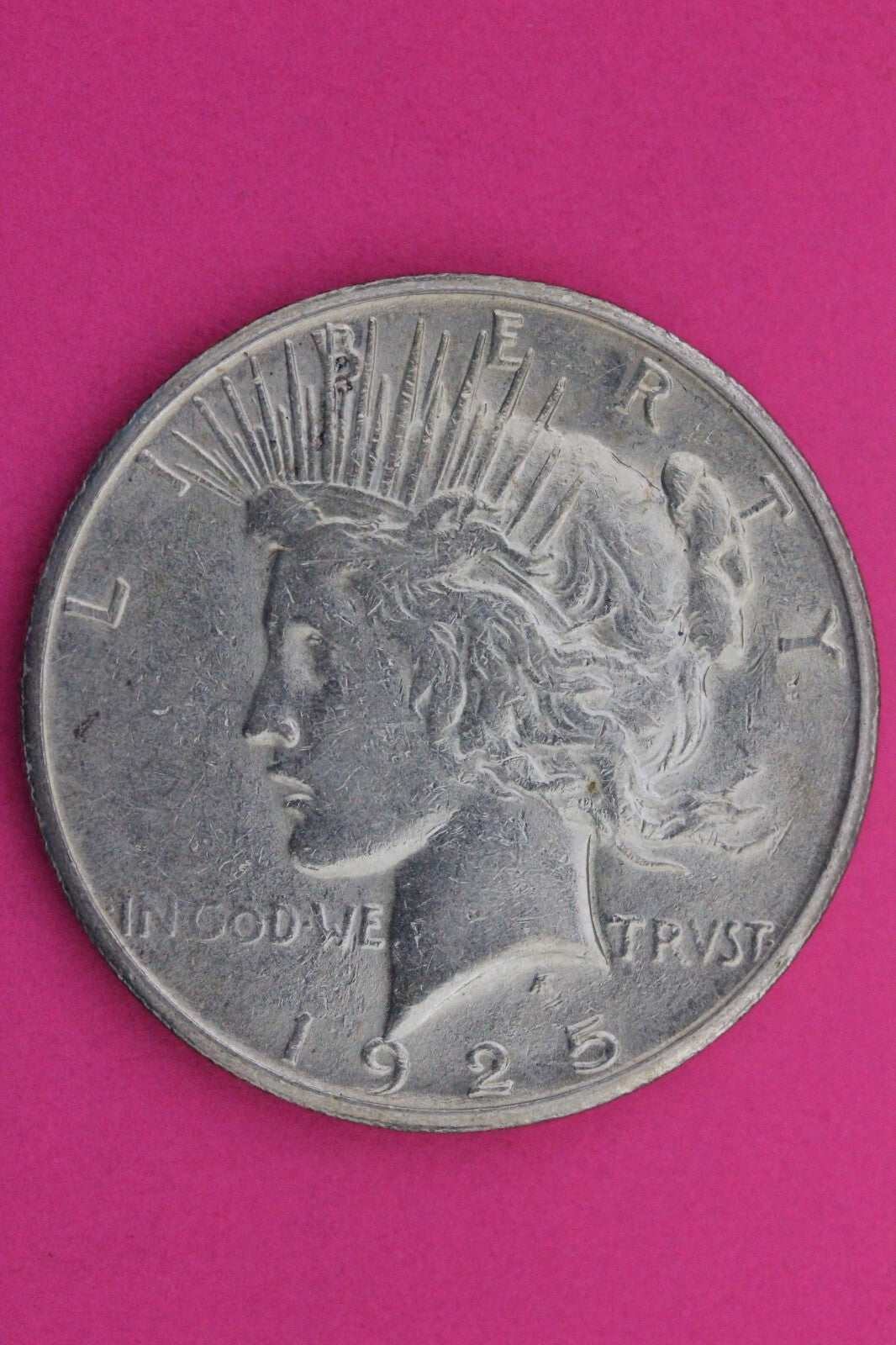 High Grade 1925 S Peace Silver Dollar LIberty Coin Guaranteed Authentic 0303N