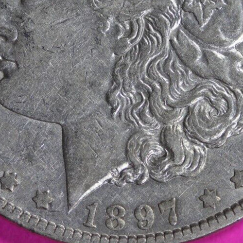 High Grade 1897 O Morgan Liberty Silver Dollar Key Date Coin New Orleans 01