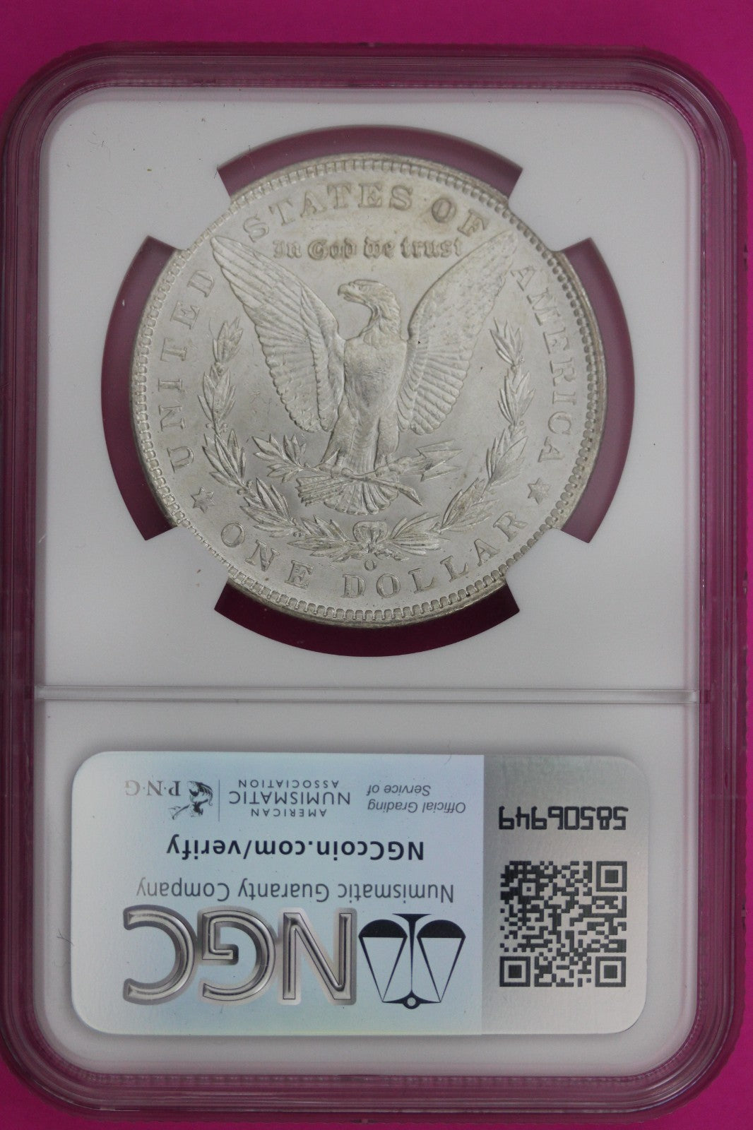 1904 O MS 63 Liberty Morgan Silver Dollar NGC Certified Graded Authentic 1003