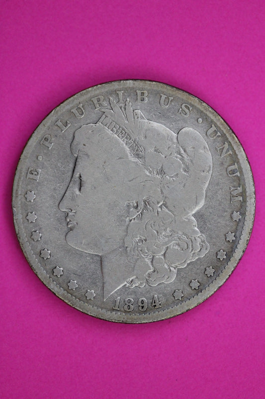 1894 S Morgan Lady Liberty Silver Dollar Guaranteed Authentic & Genuine 1738