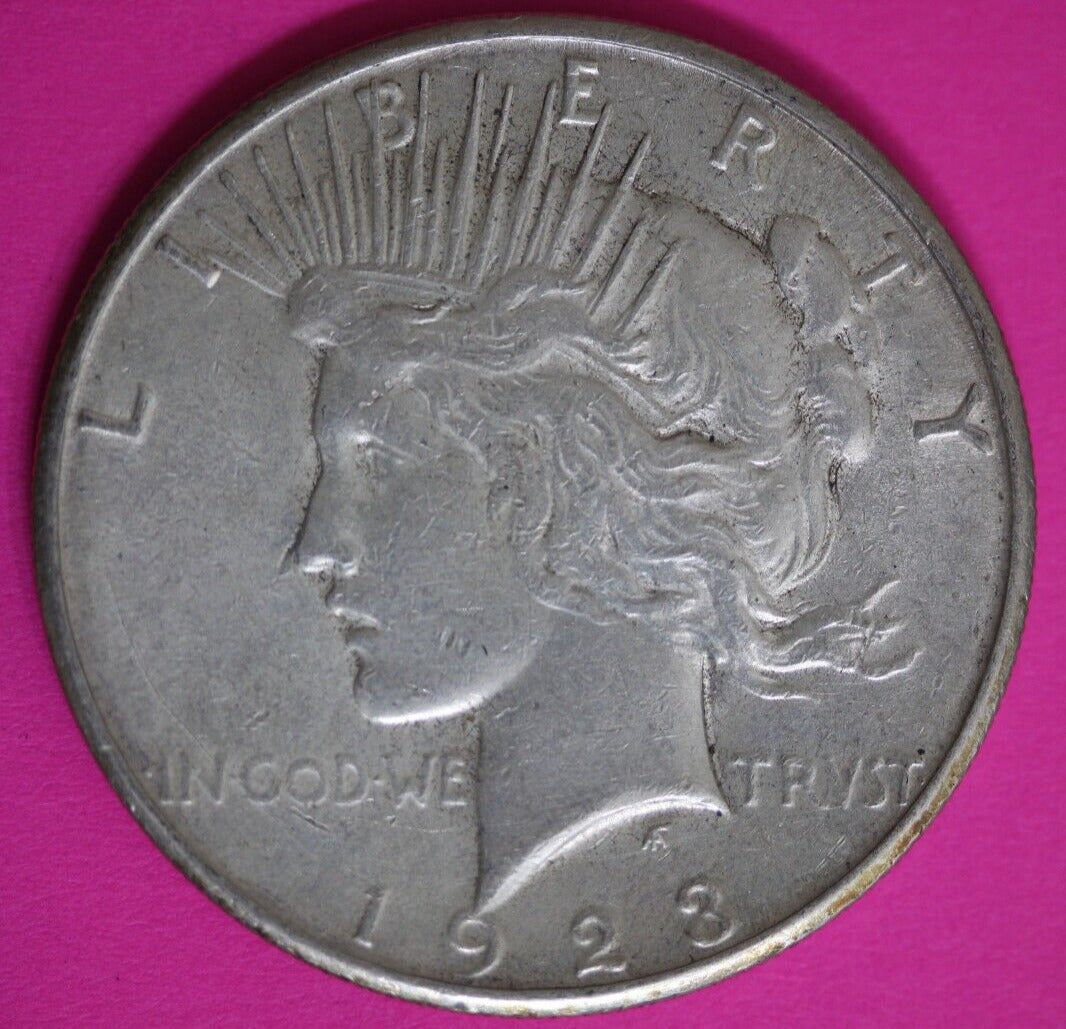 High Grade 1923 S Liberty Peace Silver Dollar Exact Coin In Pics Lots Luster 85