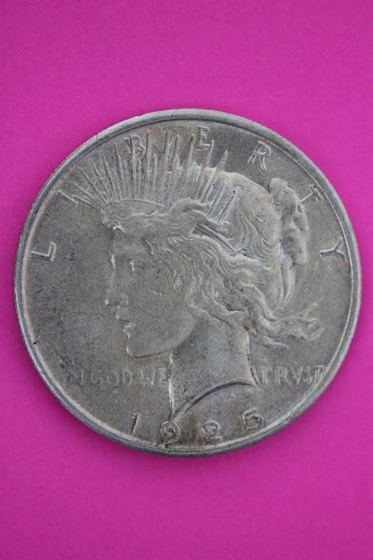 High Grade 1925 P Liberty Peace Silver Dollar Philadelphia Mint Key Coin 128