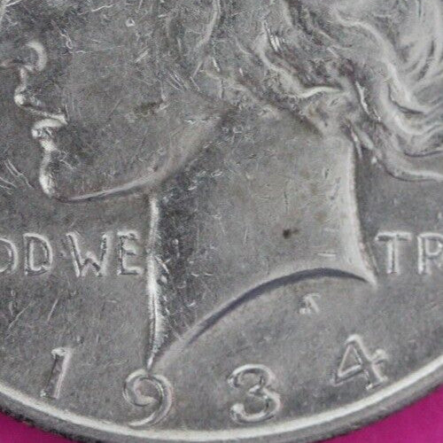 High Grade 1934 S Liberty Peace Silver Dollar San Francisco Semi Key Coin 117
