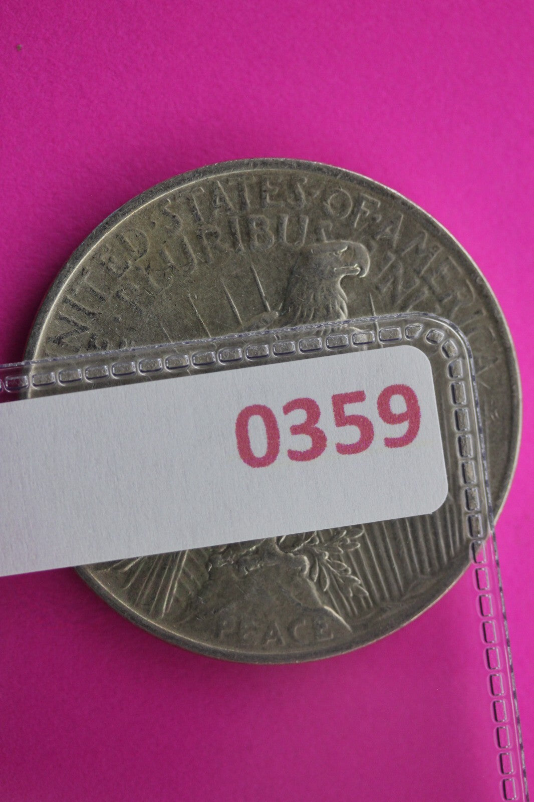 High Grade 1927 D Peace Silver Dollar LIberty Coin Guaranteed Authentic 0359N