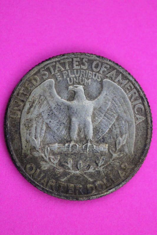High Grade Toned 1932 P George Washington Quarter Scarce Silver Coin 08