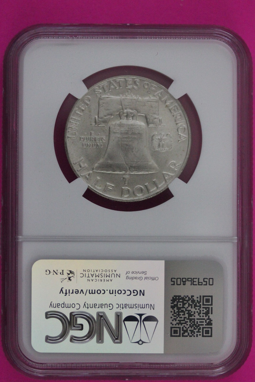 Full Bell Lines 1959 D MS 65 FBL Ben Franklin Half Dollar Silver Coin NGC 773
