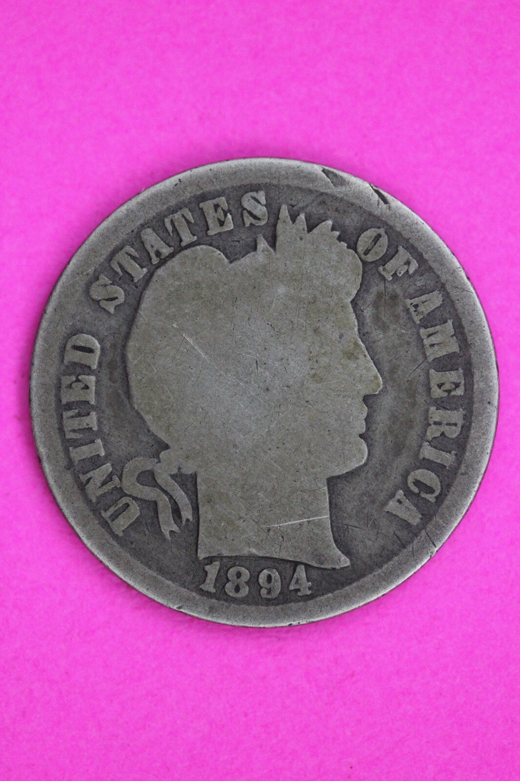 1894 P Barber Liberty Dime Silver Coin Guaranteed Authentic & Genuine 1556