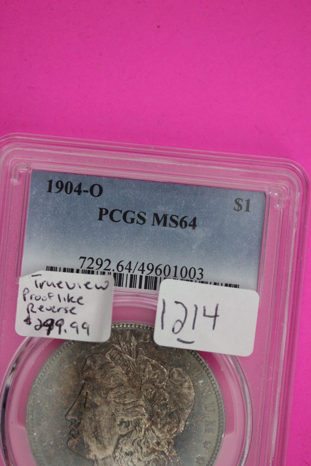 Rainbow Toned 1904 O MS 64 Morgan Silver Dollar PCGS Certified Authentic 1214