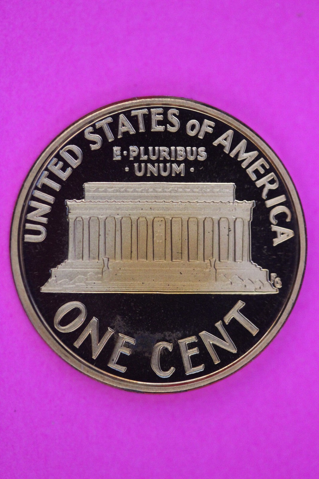 Gem Proof 2007 S Ultra Deep Cameo Lincoln Memorial Cent Same Coin In Pics TOM28