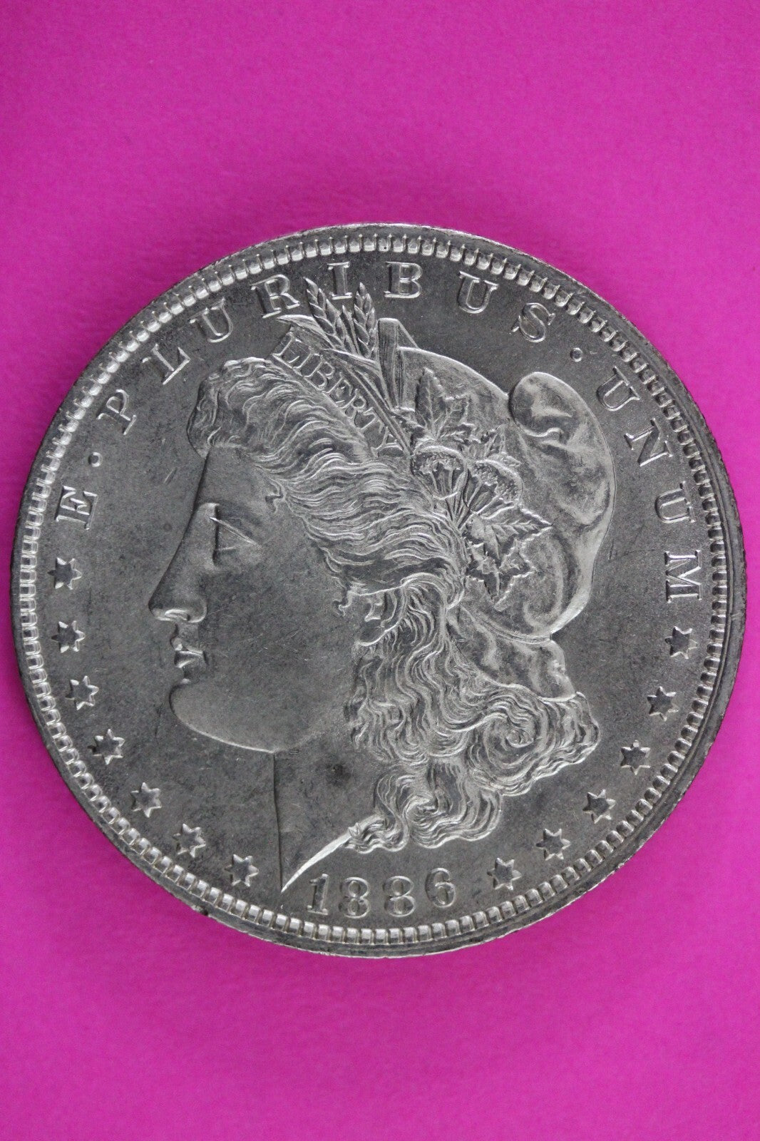 1886 O Morgan Lady Liberty  Silver Dollar Rare Key Date Coin Authentic 0485N