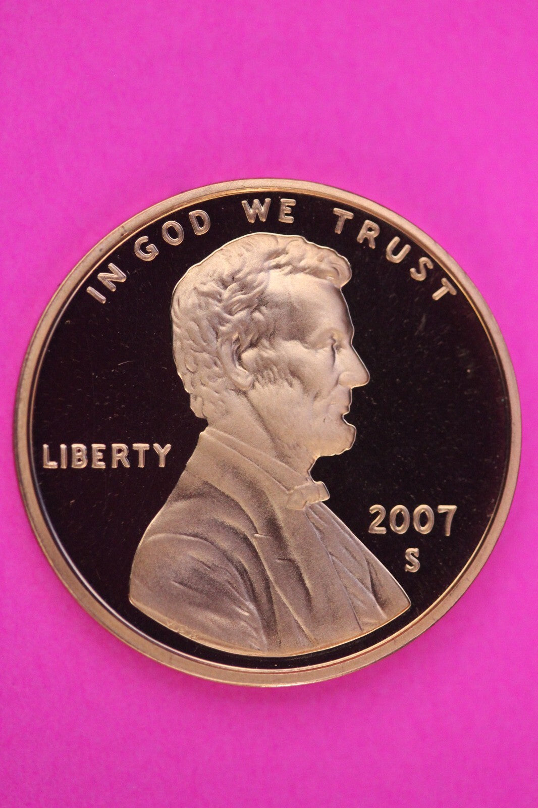 Gem Proof 2007 S Ultra Deep Cameo Lincoln Memorial Cent Same Coin In Pics TOM03