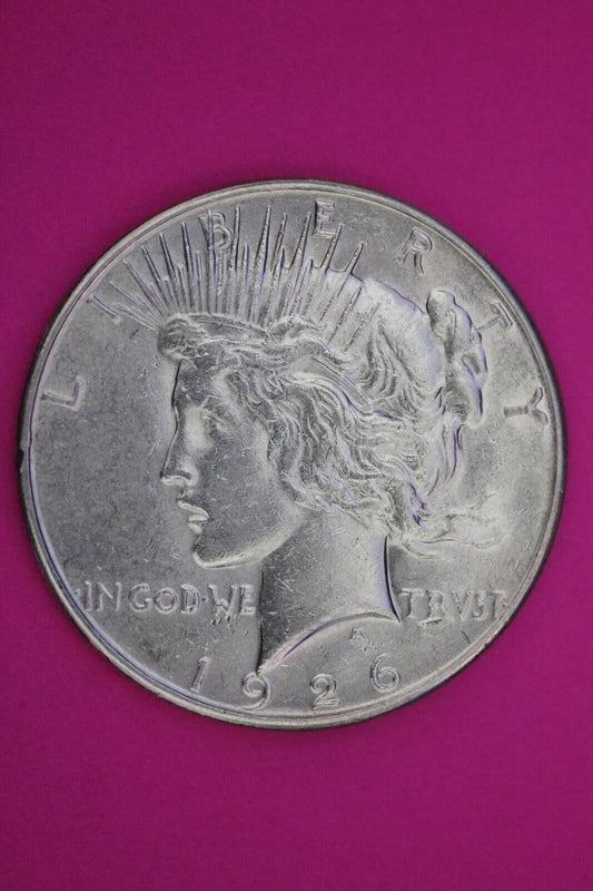 1926 S Liberty Peace Silver Dollar Scarce Semi Key Date San Francisco Coin 75