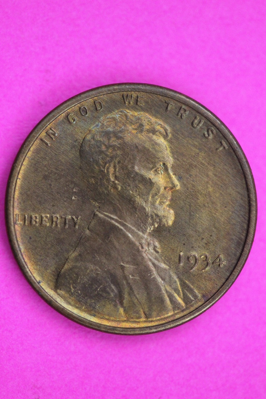 High Grade 1934 P  Abraham  Lincoln Wheat Cent Guaranteed Authentic Coin 1081