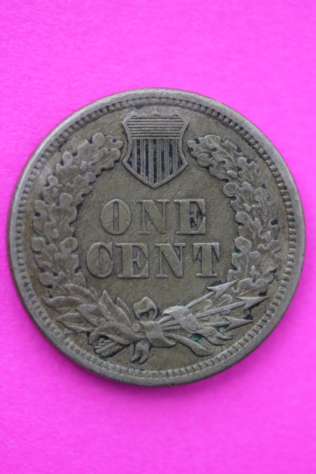 High Grade 1862 Copper Nickel Indian Head Cent Penny Scarce Semi Key Date 09