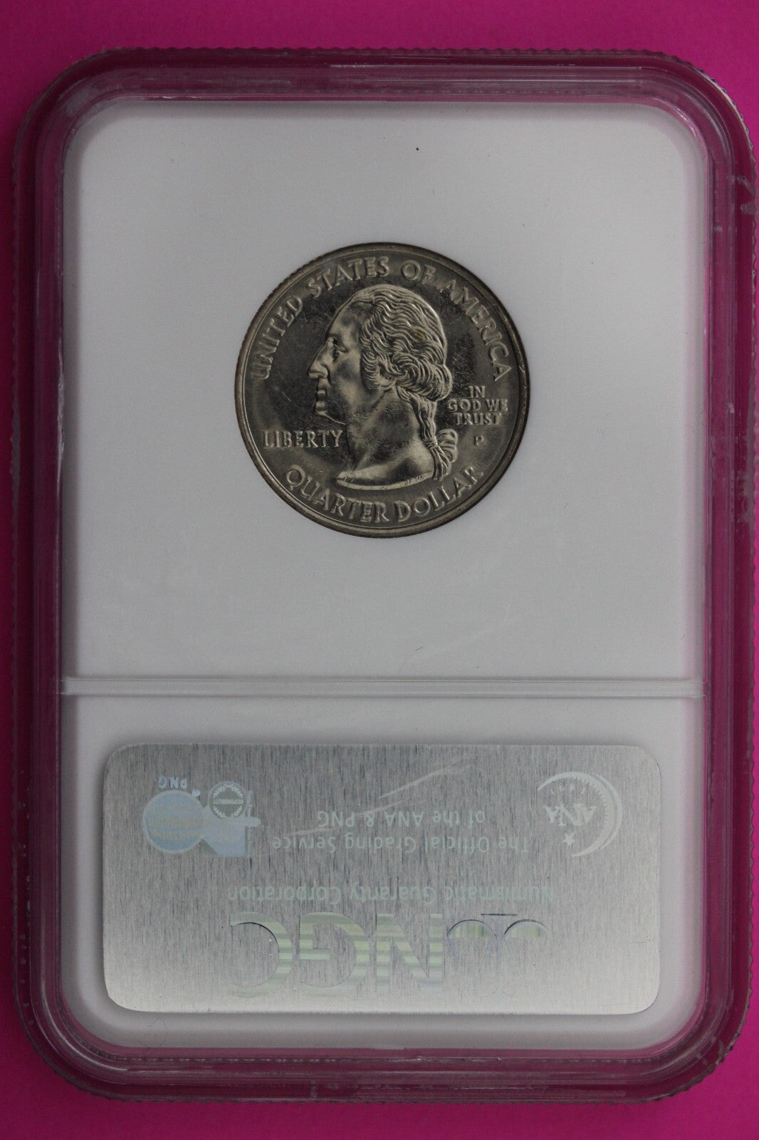 2005 P MS 65 Mint Error Die Break West Virginia Clad State Quarter NGC Slab 428