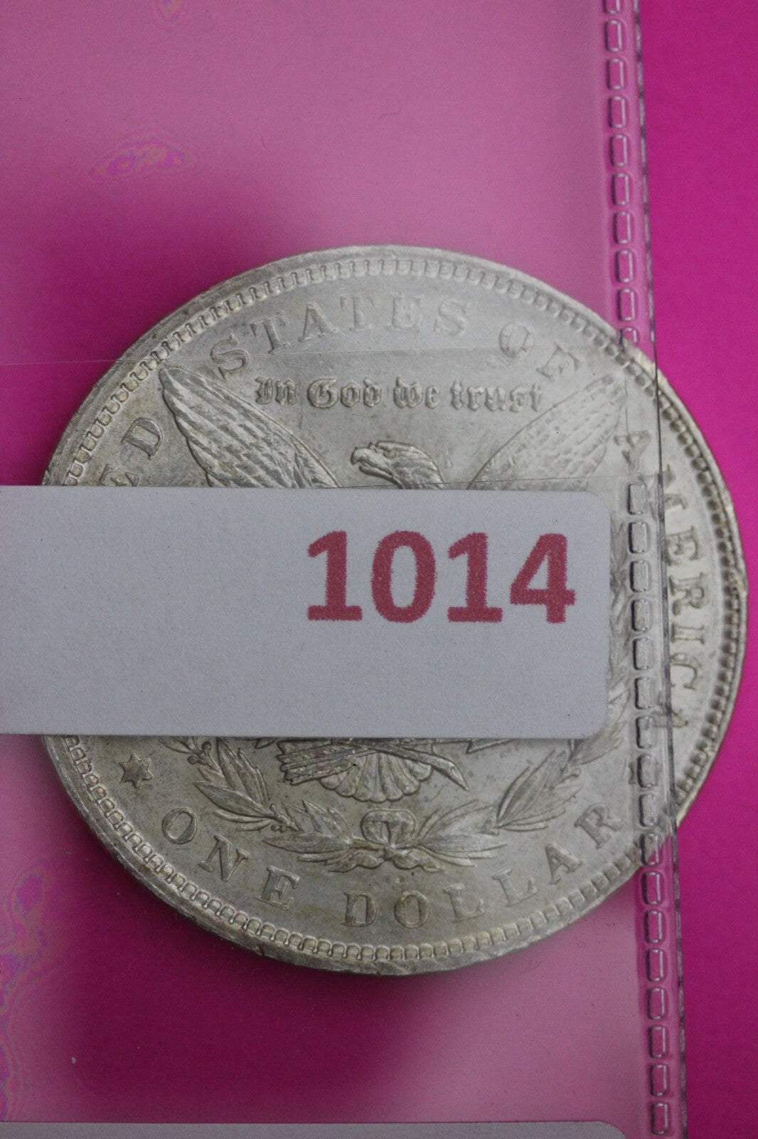 High Grade 1891 S Morgan Liberty Silver Dollar Guaranteed Authentic Coin 1014