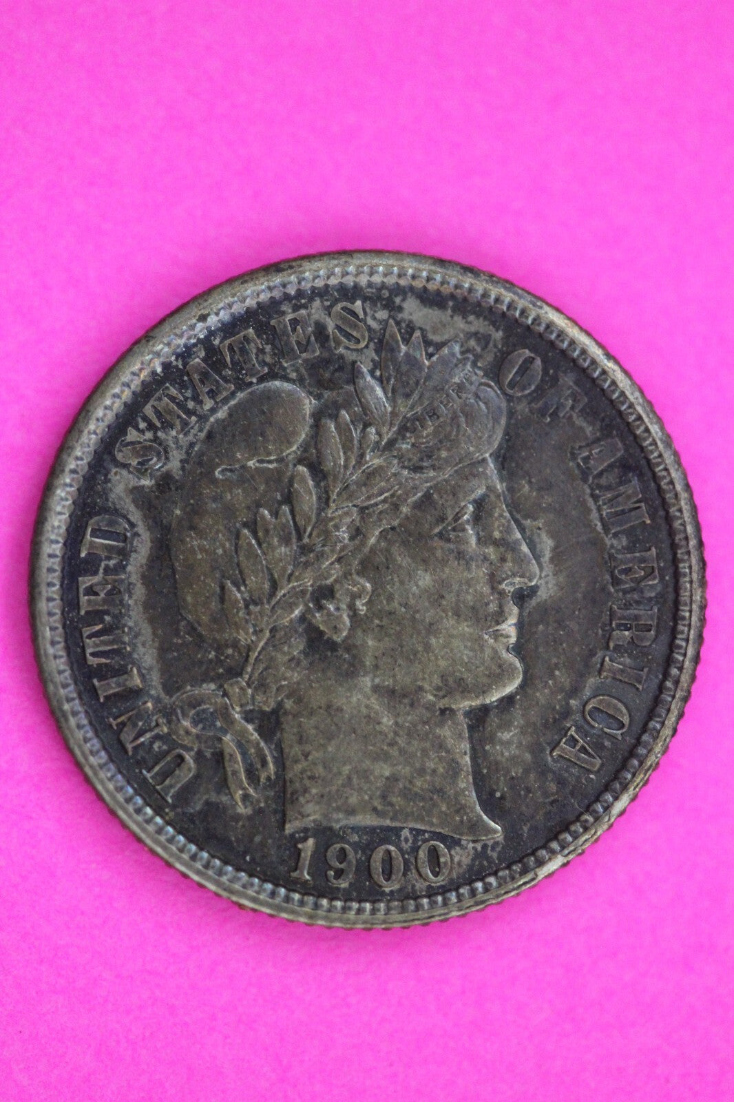 High Grade 1900 P Barber Liberty Dime Silver Coin Guaranteed Authentic Real 1085