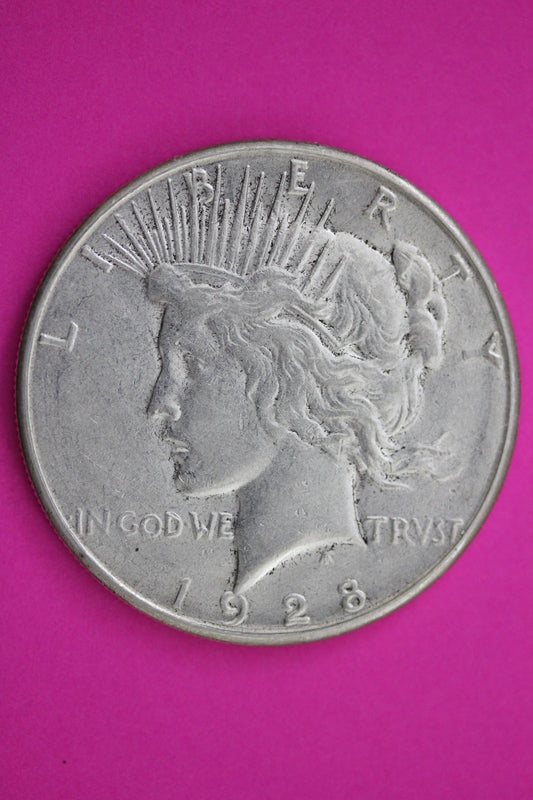 1928 S Peace Silver Dollar LIberty Coin Guaranteed Genuine American Seller 2008