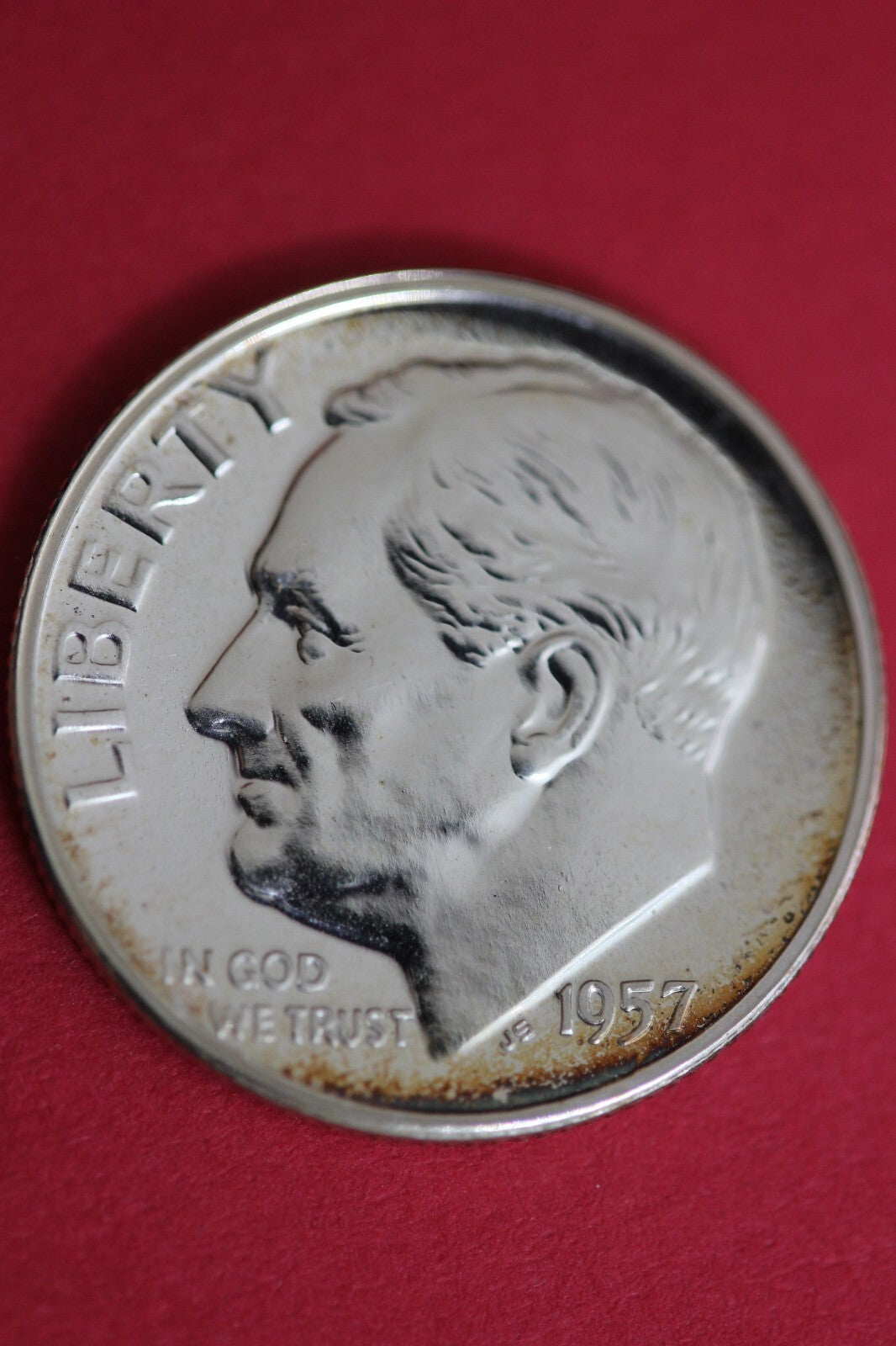 1957 Silver Proof Roosevelt Dime Exact Coin Shown  OCE 115