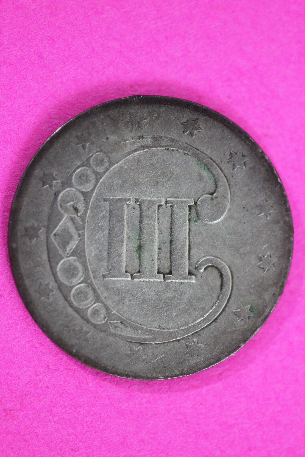 1852 Trime 3 Three Cent Silver Dime Exact Coin Shown In Pics Semi Key Date 88