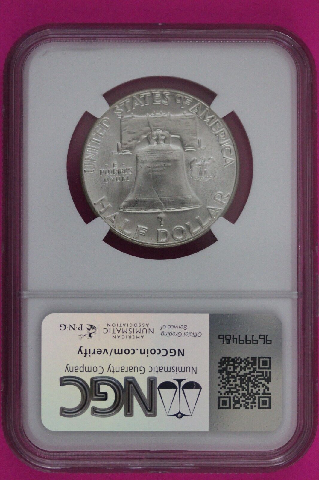 Full Bell Lines 1953 D MS 64 FBL Ben Franklin Half Dollar Silver Coin NGC 787