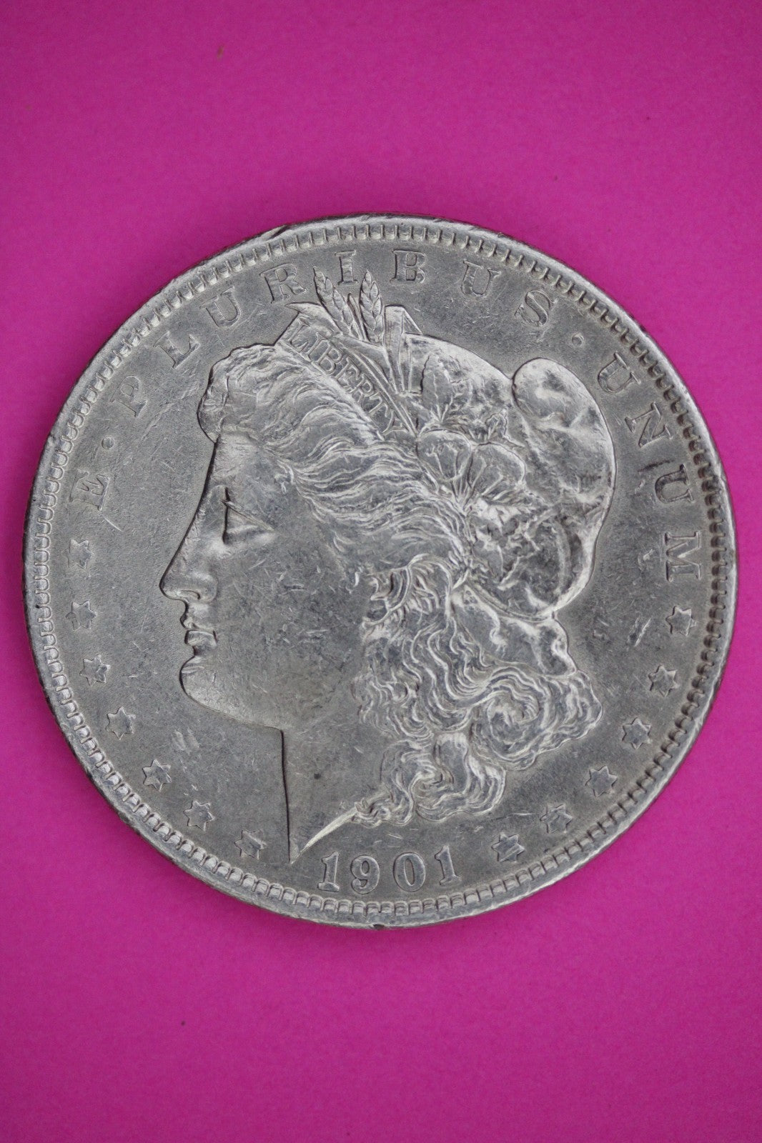 High Grade 1901 P Morgan Lady Liberty Rare Date Silver Dollar Authentic 2623