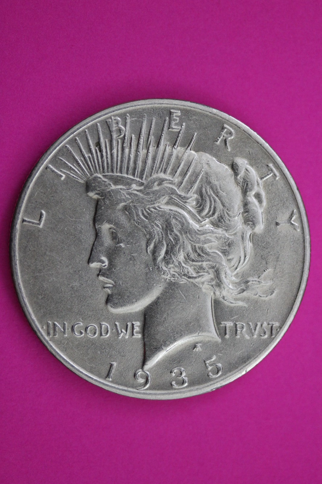 High Grade 1935 P Peace Liberty Silver Dollar Guaranteed Authentic Coin 1651