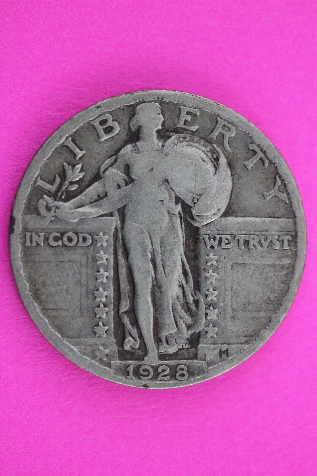 Full Date 1928 P Standing Liberty Silver Quarter You Get The Coin In Pic TOM 107