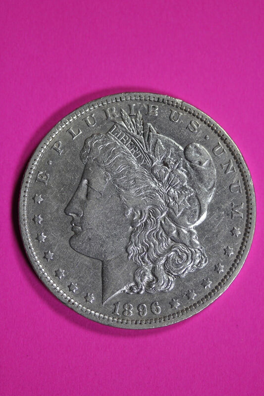 High Grade 1896 O Morgan Liberty Silver Dollar Key Date Coin New Orleans 14