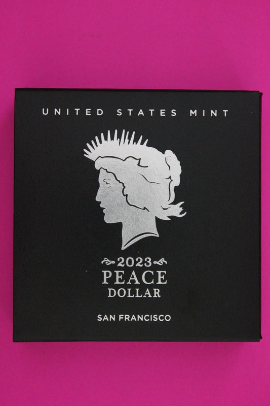 Gem Deep Cameo Proof 2023 S Peace Silver Dollar 999 Fine Mint Box & COA 6014