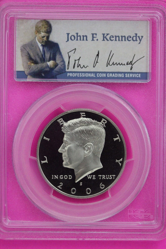 2006 S PR 69 Deep Cameo John Kennedy Clad Half Dollar JFK Label PCGS Slab 348